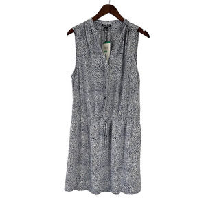 NWTs Hilary Radley Blue Drawstring Tank Dress Women's Size 12